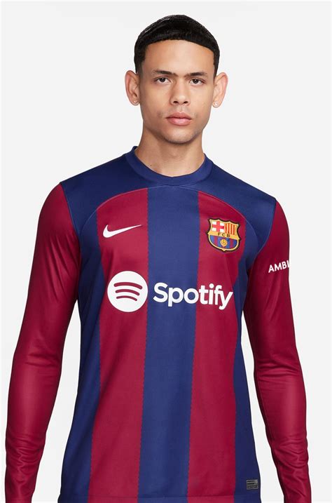 Mens Soccer FC Barcelona Long Sleeve Shirts 